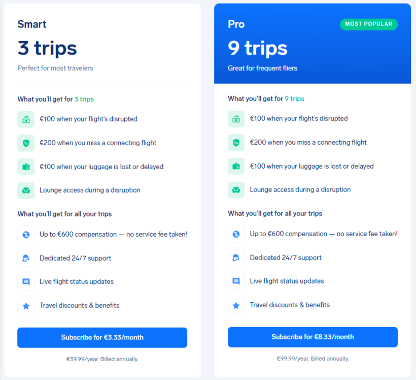Year-round protection with AirHelp+ membership