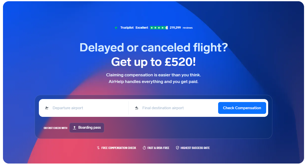 AirHelp Flight Delay Compensation